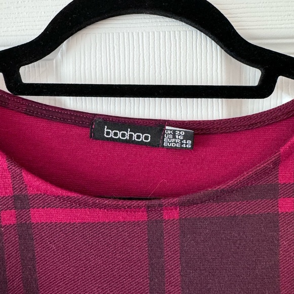 Boohoo Mini Dress-Black and Red-Size 16 - Picture 6 of 7